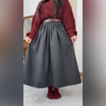 ست بافت و دامن مدل لاله کد 1257