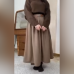 ست بافت و دامن مدل لاله کد 1257 - Image 5