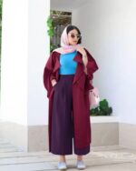 ست مانتو شلوار مدل رابیا کد 1272 - Image 2