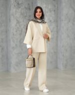 ست کت و شلوار مدل ملودی جنس اسکاچی‌ کد 1306 - Image 3