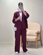 ست کت و شلوار مدل ملودی جنس اسکاچی‌ کد 1306 - Image 7