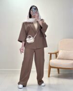 ست کت و شلوار مدل ملودی جنس اسکاچی‌ کد 1306 - Image 5