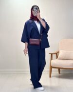 ست کت و شلوار مدل ملودی جنس اسکاچی‌ کد 1306 - Image 9