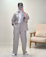 ست کت و شلوار مدل ملودی جنس اسکاچی‌ کد 1306 - Image 12