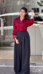 شلوار بگ پیله دار کد 1312 - Image 5