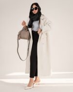 ست مانتو و شلوار مدل مونیکا کد 1281 - Image 3