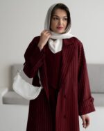 ست سه تیکه مانتو و شلوار و ژیله مدل سودا کد 1303 - Image 2