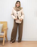 ست کت و شلوار جنس مازراتی مدل نبات کد 1311 - Image 2