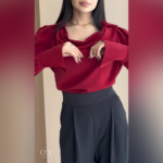 ست شومیز و‌ شلوار مدل هانا کد 1299 - Image 2