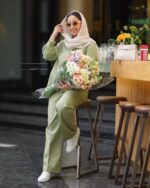 ست شومیز و شلوار و وست مدل نوروز کد 1338 - Image 4