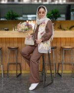 ست شومیز و شلوار و وست مدل نوروز کد 1338 - Image 2