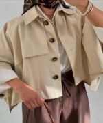 ست پانچ کوتاه و شلوار مدل ماهک کد 1336 - Image 8