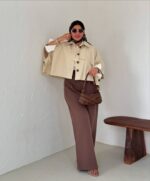 ست پانچ کوتاه و شلوار مدل ماهک کد 1336 - Image 2