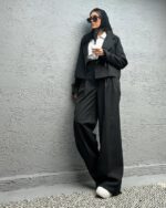 ست کراپ کت و شلوار دیپلمات مدل مهرسا کد 1339 - Image 8