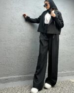 ست کراپ کت و شلوار دیپلمات مدل مهرسا کد 1339 - Image 7