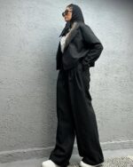 ست کراپ کت و شلوار دیپلمات مدل مهرسا کد 1339 - Image 4