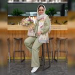 ست شومیز و شلوار و وست مدل نوروز کد 1338