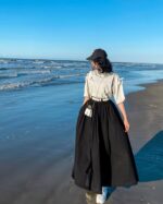 ست شومیز قلبی و دامن مدل love کد 1402 - Image 4