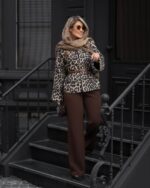 ست کت و شلوار  پلنگی مدل چیتا کد 1381 - Image 4