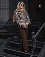 ست کت و شلوار  پلنگی مدل چیتا کد 1381 - Image 3