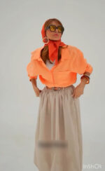 ست شومیز و دامن مدل هیلدا کد 1439 - Image 3