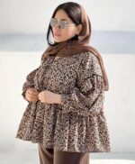 ست مانتو شلوار مدل لیوسا کد 1408 - Image 2