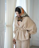 ست شومیز و شلوار مدل ملینا کد 1423 - Image 5