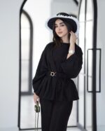 ست شومیز و شلوار مدل ملینا کد 1423 - Image 2