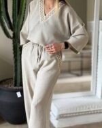 ست شومیز و شلوار مدل آیلین کد 1428 - Image 9