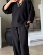 ست شومیز و شلوار مدل آیلین کد 1428 - Image 4