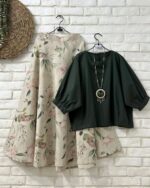 ست شومیز و دامن مدل گلی کد 1426 - Image 2