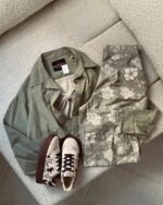 شلوار خمره ای طرح دار مدل الیناز کد 1429 - Image 5