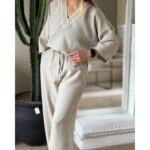 ست شومیز و شلوار مدل آیلین کد 1428