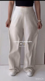 شلوار نیم بگ‌ لینن‌ کد 1459 - Image 3