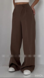 شلوار واید بگ کرپ‌ مازراتی مدل دلی کد 1478 - Image 8