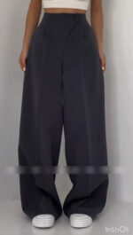 شلوار واید بگ کرپ‌ مازراتی مدل دلی کد 1478 - Image 2