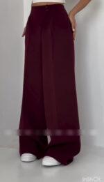 شلوار واید بگ کرپ‌ مازراتی مدل دلی کد 1478 - Image 7