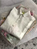 ست شومیز و شلوار لینن مدل ماهگل‌ کد 1502 - Image 3