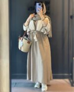 ست کت و سرافون‌ مدل حنا کد 1451 - Image 6