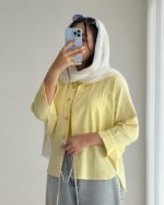 شومیز لینن مدل پگاه کد 1477 - Image 5