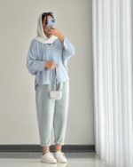 شومیز لینن مدل پگاه کد 1477 - Image 2