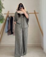 ست شومیز و شلوار مدل دلین کد 1484 - Image 6