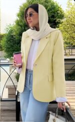 کت لینن پاستیلی‌ کد 1493 - Image 4