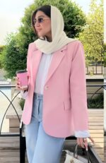 کت لینن پاستیلی‌ کد 1493 - Image 5