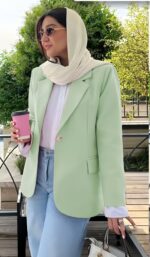 کت لینن پاستیلی‌ کد 1493 - Image 2