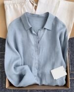 شومیز لینن‌ مدل Pery کد 1500 - Image 10