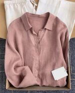 شومیز لینن‌ مدل Pery کد 1500 - Image 9