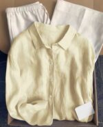 شومیز لینن‌ مدل Pery کد 1500 - Image 2