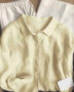 شومیز لینن‌ مدل Pery کد 1500 - Image 5