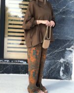 ست شومیز و شلوار مدل هانا کد 1445 - Image 2